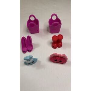 Shopkins for McDonald's Happy Meal Toys Lot of 6 ~ Shoes, Dress, Purse,Boots